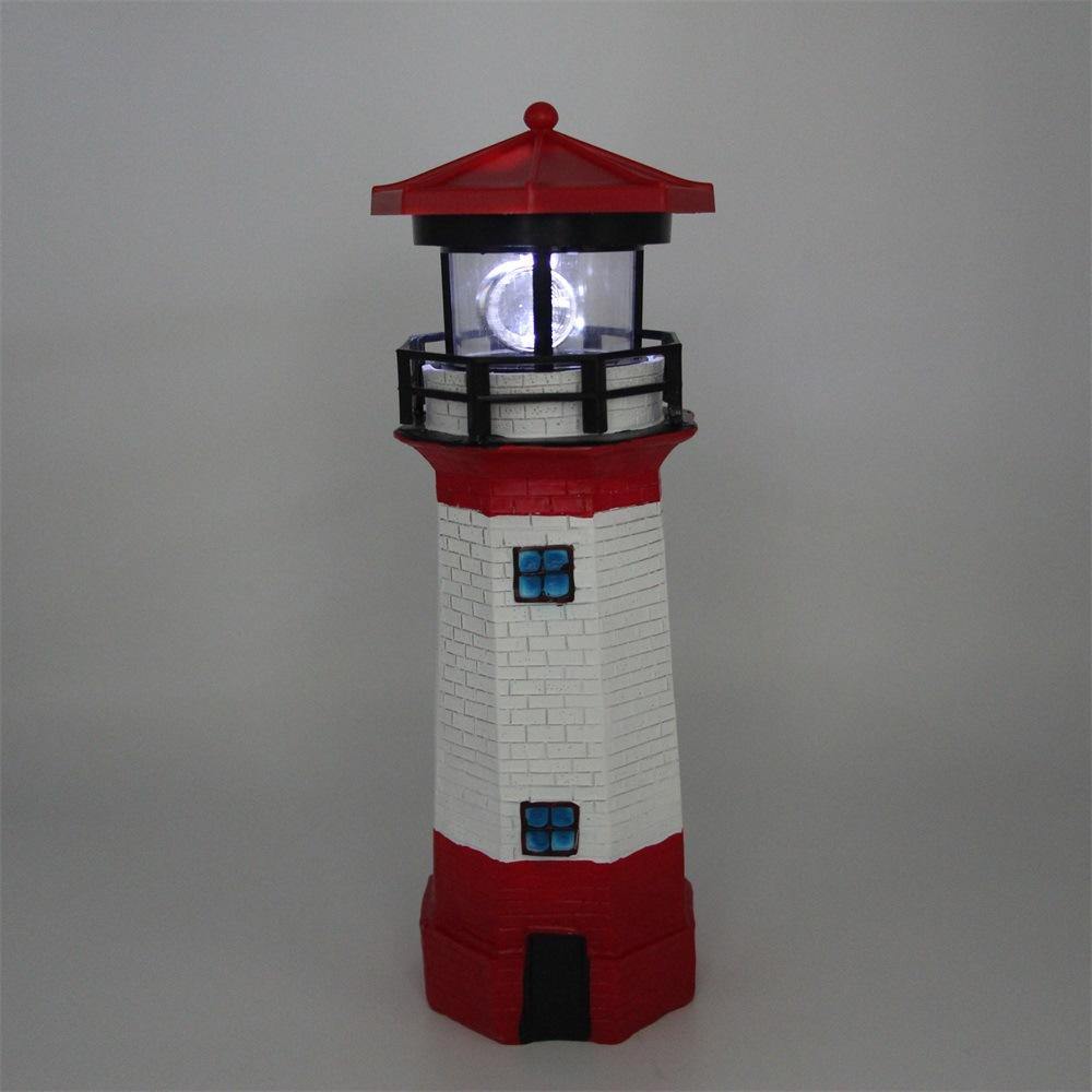 Lampe de jardin solaire à LED en forme de phare