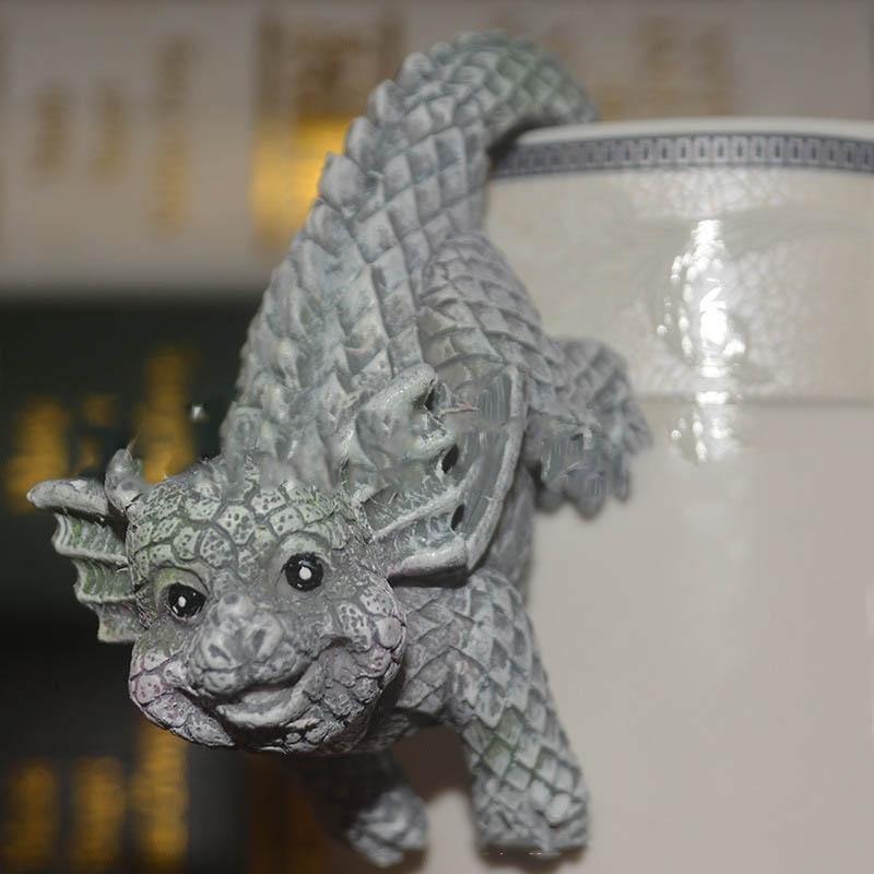 Figurines de dragon suspendues pour pot de fleurs