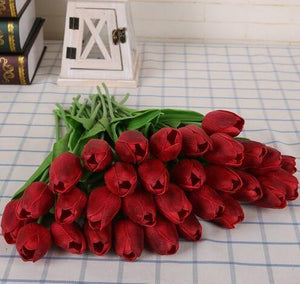 Tulipes et lys calla artificiels (31 pièces)