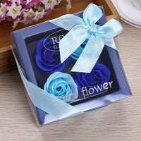 Caja de regalo de flores de jabón de rosas
