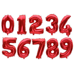 Big Foil Birthday Number Balloons