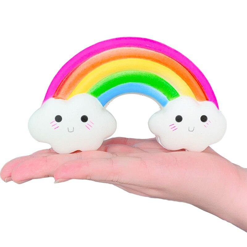 Rainbow & Clouds Stress Decompression Toy