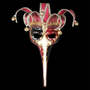 Máscaras venecianas de mascarada de nariz larga