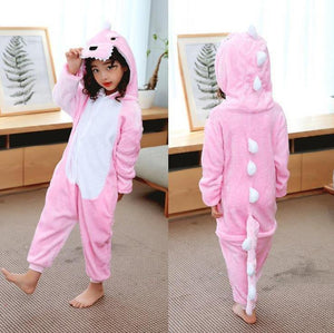 Cute Cartoon Animal One-piece Pajamas (Child)