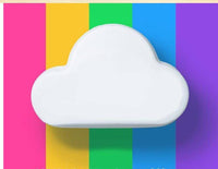 Bombas de baño de nube arcoíris
