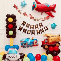 Transportation Birthday Balloons
