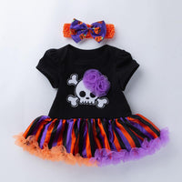 Robe Tutu Barboteuse d'Halloween et Bandeau (Bébé)
