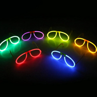Lunettes fluorescentes de couleur aléatoire