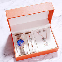 Swan Fashion Jewelry Watch Gift Sets
