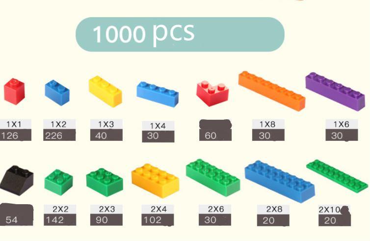 Bloques de construcción (1000 piezas)