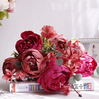 Bouquets de fleurs de pivoine artificielles