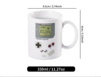Taza y taza que cambian de color retro Game Boy

