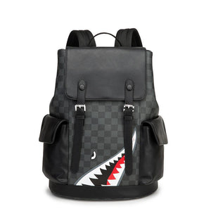 Shark Bite Leather Backpack