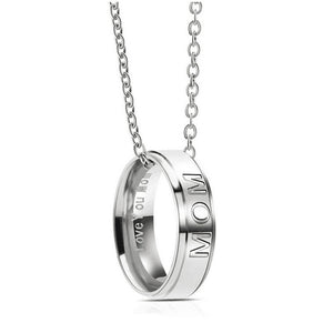 Ornament Ad Mom Ring Titanium Steel Pendant Neck Accessories Detachable Dual-use Jewelry