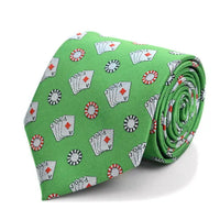Poker Chips & Cards Novelty Ties