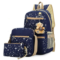 Three-piece School Bag Set