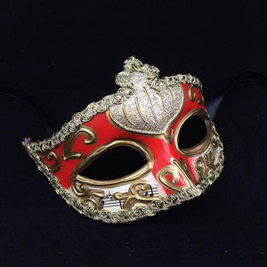 Hand-painted Venetian Design Masquerade Masks