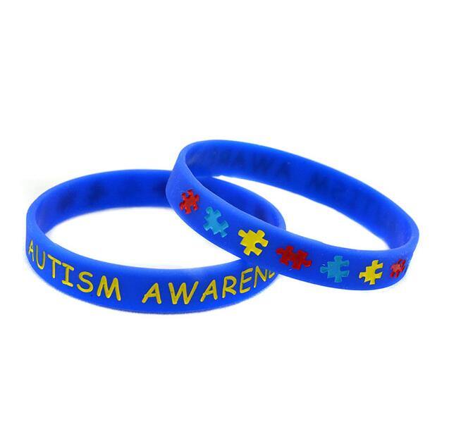 Bandes de silicone de sensibilisation à l'autisme (50 pièces)