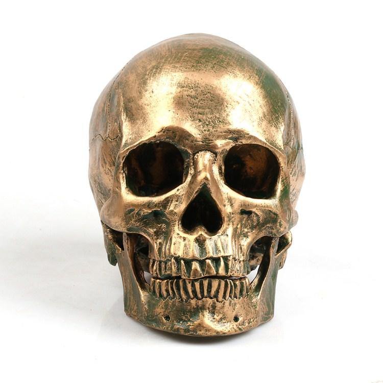 Gold Skull Halloween Decor