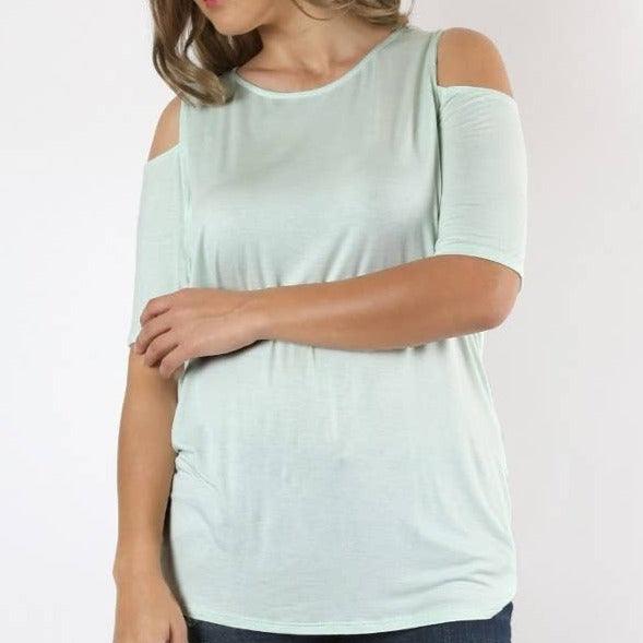 Cold Shoulder Tunic Top