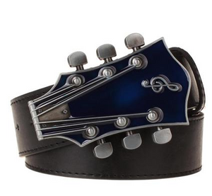 Cinturones con hebilla de guitarra