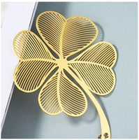 Golden Metal Leaf Bookmark

