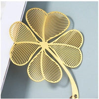 Golden Metal Leaf Bookmark
