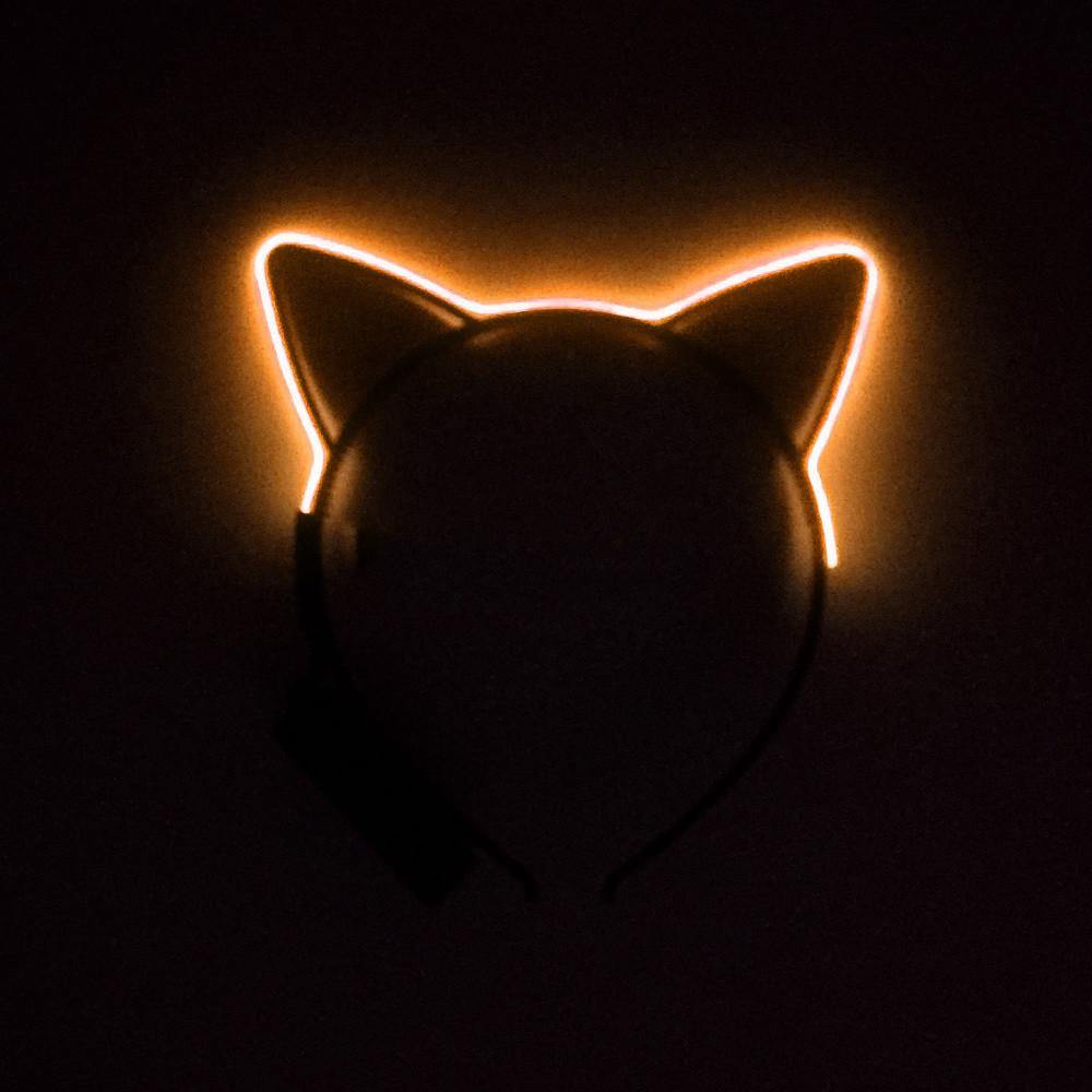 Bandeau d’oreille de chat Glowing Line