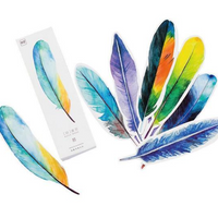 Paper Feather Bookmarks (30 pcs)