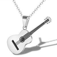 Acoustic Guitar Pendant Necklace