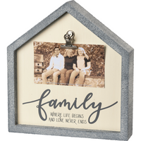 Family Love Never Ends - Inset Box Frame
