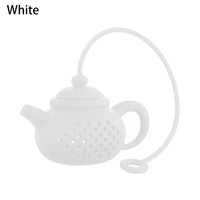 Infusor de té de silicona con forma de tetera