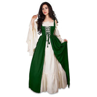 Vestido de disfraz de época medieval renacentista (adulto)