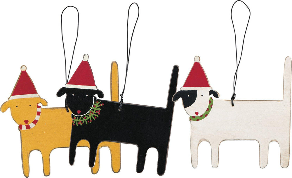 Christmas Dogs - Ornament Set