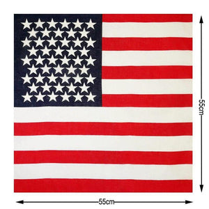 Bufanda para mascotas de algodón con bandera estadounidense
