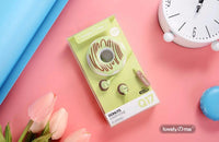 Donut Earbuds and Wind-up Case
