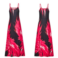 Slim Fit Slimming Base Skirt All-matching Positioning Flower Strap Dress