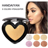 Heart-Shaped Highlighter Compact