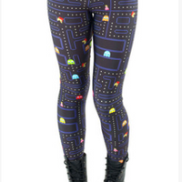 PacMan Pattern Printed Leggings