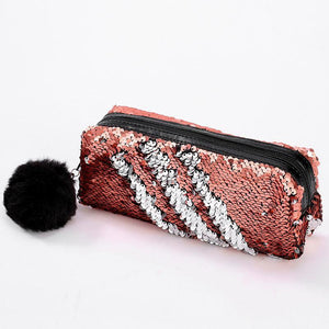 Sequins Color Changing Pencil Cases