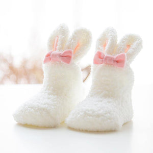 Calcetines tipo pantuflas Fuzzy Bunny (bebé/niño pequeño)