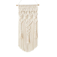 Bohemian Handwoven Cotton Rope Tassel Tapestry
