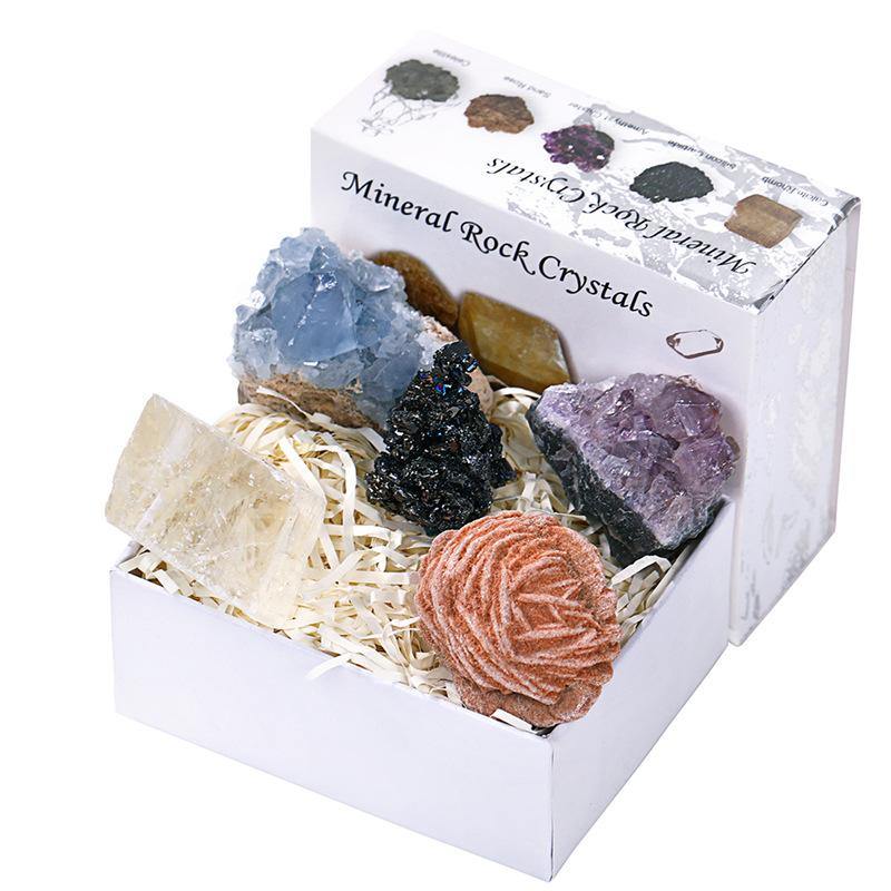 Mineral Rock Crystals Gift Box