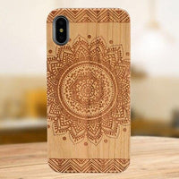 Coques iPhone gravées en bois