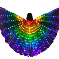 Alas de mariposa LED, accesorios de baile, alas iluminadas