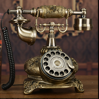 Teléfono giratorio idílico vintage