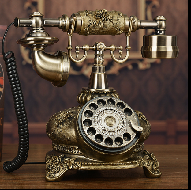 Teléfono giratorio idílico vintage