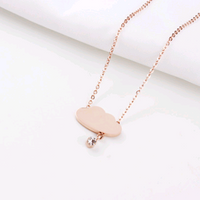 Collier Nuage Or Rose