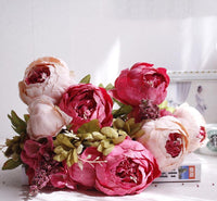 Bouquets de fleurs de pivoine artificielles
