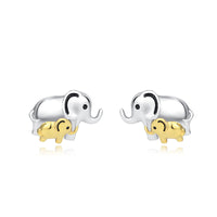 Collier et boucles d'oreilles en argent 925, tendance de la mode européenne et américaine, éléphant